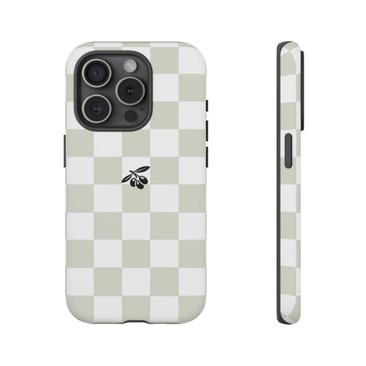 iPhone 15 Pro Case – Sage Check