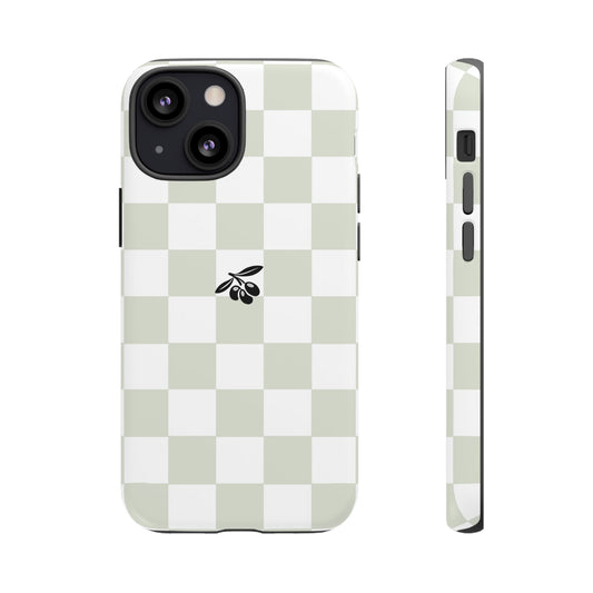 iPhone 13 Mini Case – Sage Check