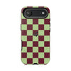 iPhone 17 Air Case – Crimson Check