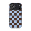 iPhone 17 Pro Max Case – Chocolate Check