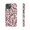 iPhone 15 Plus Case – Crimson Flow
