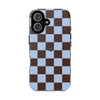 iPhone 16 Case – Chocolate Check