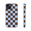 iPhone 14 Plus Case – Chocolate Check