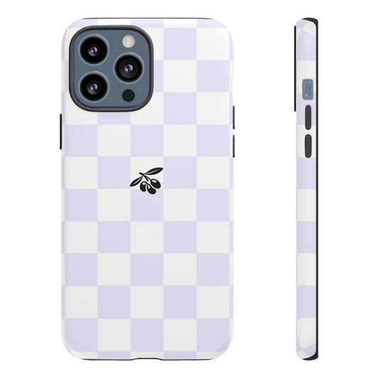 iPhone 13 Pro Max Case – Lavender Check