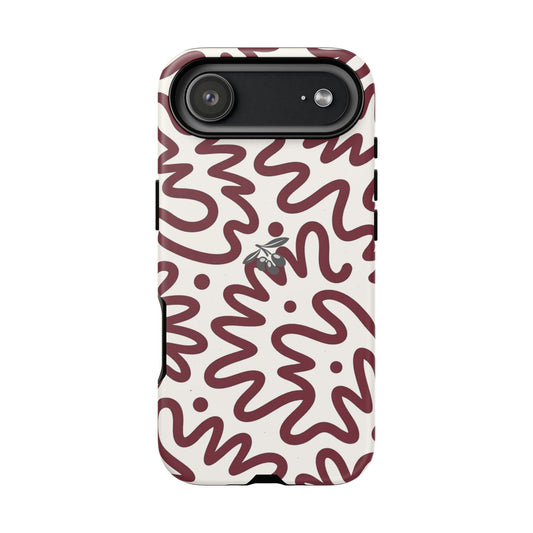iPhone 17 Air Case – Crimson Flow