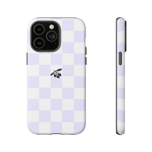 iPhone 14 Pro Max Case – Lavender Check