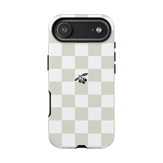 iPhone 17 Air Case – Sage Check