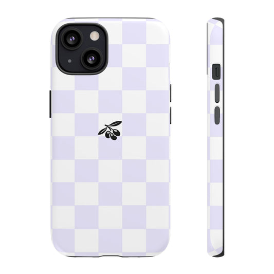 iPhone 13 Case – Lavender Check
