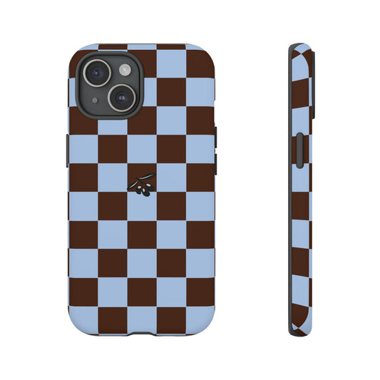 iPhone 15 Case – Chocolate Check