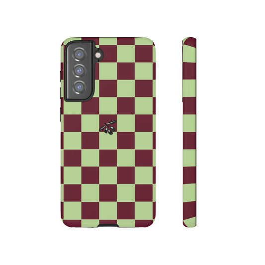 Samsung Galaxy S21 FE Case – Crimson Check