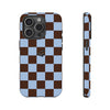iPhone 15 Pro Case – Chocolate Check