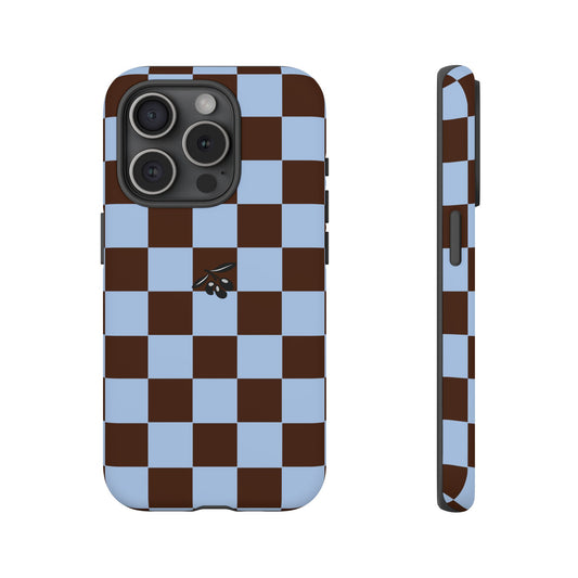 iPhone 15 Pro Case – Chocolate Check