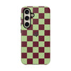 Samsung Galaxy S24 Case – Crimson Check