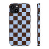iPhone 13 Case – Chocolate Check
