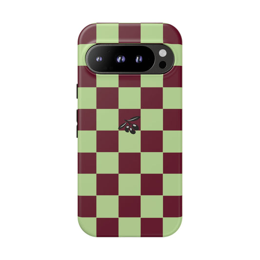Google Pixel 9 Pro Case – Crimson Check