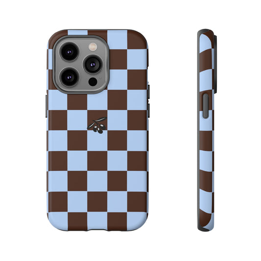 iPhone 14 Pro Case – Chocolate Check